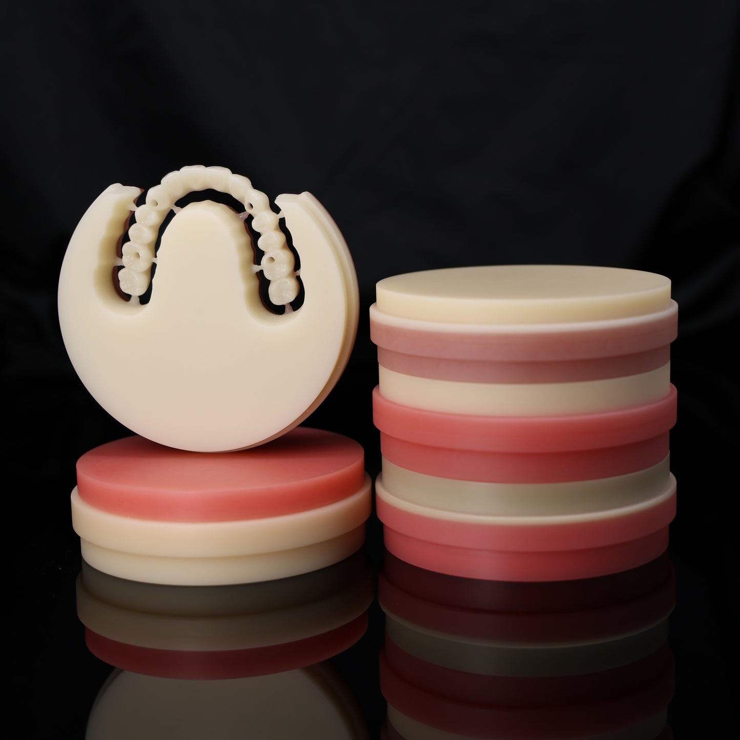 Dental CAD/CAM Bilayered Removable Denture Disc